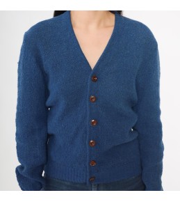Dusty Blue V-Neck Cardigan