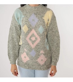 Sage Green Fuzzy Knit Sweater