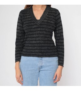 Black Metallic Stripe...